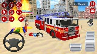 Real Fire Truck Driving Simulator 2025 - New Fire Fighting Fireman's Daily - Android IOS GamePlay