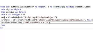 Generar  archivo XML con Visul Basic .NET