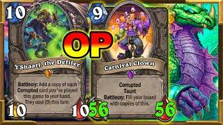 New BROKEN Druid Deck! Y'Shaarj Corrupted Carnival Clown | 56/56 Minion | Darkmoon | Hearthstone