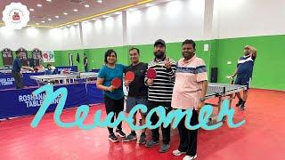 Table Tennis NewComer || Tarun Aggarwal Vs Manjeet S Chadha #roshanaraclub #aagoshlens #tabletennis