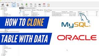 Cloning Tables with Data Using Query Commands