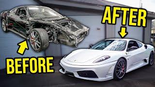 FULL BUILD | Rebuilding (And Heavily Modifying) A WRECKED $300,000 Ferrari 430 Scuderia