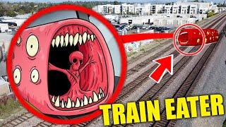 (OMFG) DRONE CATCHES TRAIN EATER EATING A TRAIN IN REAL LIFE!!