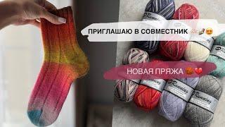 ПРИГЛАШАЮ В СОВМЕСТНИК!  НОВЫЕ НОСОЧКИ, НОВАЯ ПРЯЖА 