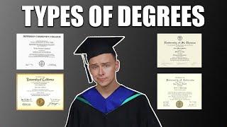 Different Types Of Degrees Explained: (Associates, Bachelors, Masters, Doctorate, and Professional)