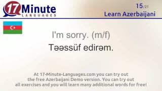 Learn Azerbaijani (free language course video)