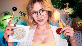 ️ ASMR DOCTOR BUT YOU DON’T KNOW WHAT  Cranial Nerve Exam, Inaudible Eye Exam