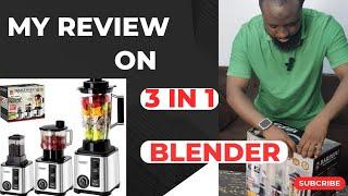 How To Use 3in1Bardefu Blender| Review on Bardefu 3 in 1 Multipurpose Blender