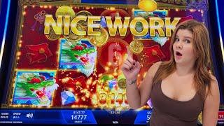 She Asked For the Dragon Bonus and Got It! (Las Vegas Slots)