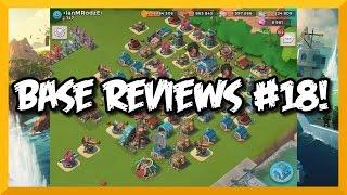 Boom Beach - Base Reviews #18 | Base Defense Setup Tips and Hints