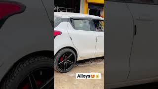 Swift alloy wheels ️  #swift #modified