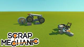 Машина на Радио Управлении в Scrap Mechanic!!!