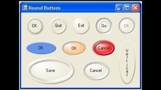 Design Circular Buttons in WinFrom App C#