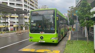 SMRT Buses Mercedes-Benz OC500LE (Batch 1) SMB67T on Feeder 922 departing Bus Stop 44771