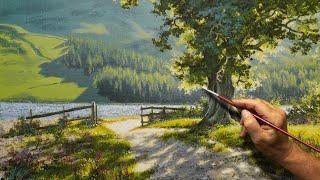 "Mountain Peace" Acrylic painting. Artist - Viktor Yushkevich. #208