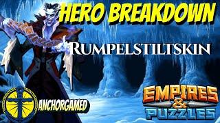 Rumpelstiltskin Empires and Puzzles Hero Breakdown