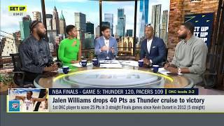 'PLAYOFFS SHOW YOUR TRUE COLORS!'  - Marcus Morris Sr. gives Jalen Williams his flowers  | Get Up
