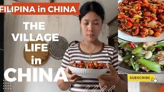 THE VILLAGE LIFE in CHINA /crayfish/bok choy/ China farm/ Filipina in China/ Ate Clydee