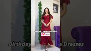 Birthday Party / Valentines Day Dresses Myntra  #myntrahaul #birthdaydress #shorts #partydress #fyp