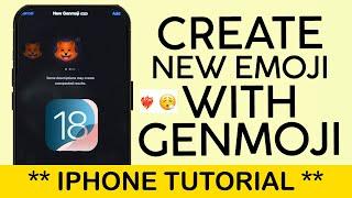 How to Create New Emojis on iPhone Using GENMOJI | IoS 18 2 UPDATE 2024