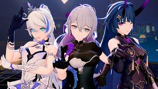 【MMD】Mysterious - HELLOVENUS【Honkai impact 3 (崩壞3rd) 琪亞娜Kiana、雷電芽衣Raiden Mei、布洛妮婭 Bronya】【Camera DL】
