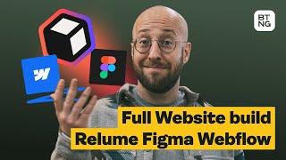 Relume LIVE-build from Start to Finish: AI Sitebuilder - Wireframes - Figma- Webflow