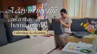 A day in my life as a stay-at-home mom | unboxing, cleaning #dayinmylife #stayathomemom #momlife