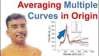 How do we average multiple curves in origin?