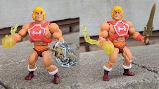 New MOTU masters of the Universe thunder punch heman deluxe action figure review super bowl Sunday