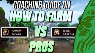 COACHING GUIDE ON HOW TO FARM VS PRO PLAYERS!