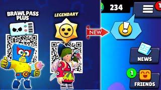 GIFT!  FREE GIFT QR CODE  BRAWL PASS REWARDS  BRAWL STARS UPDATE!