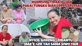 NYICIL GORENG" BUAT SLAMETAN‼️MUMPUNG TIDAK HUJAN PAKAI TUNGKU BIAR CEPAT MATENG