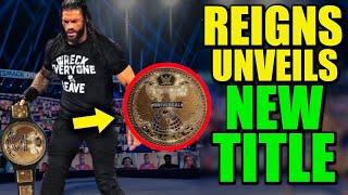 Roman Reigns Unveiling NEW WWE Universal Championship Belt After DESTROYING Old Title Leaked!