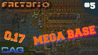 Factorio 0.17 MegaBase   ||  Factorio .17 Gameplay!     ||    Factorio  0.17 Mega base tutorial ep5