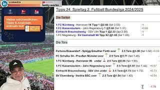 Die zweite Fußball Bundesliga -- Rückblick 24. Vorschau 25. Spieltag