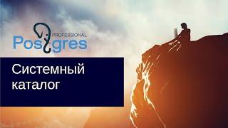 «Администрирование PostgreSQL 9.4. Базовый Курс». Системный каталог. Тема №07