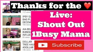 Silent Shout Out Live: 1Busy Mama aka Twin!