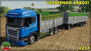 FS19 SERIE VIDA REAL #217 - PRIMERA VENTA CON EL NUEVO SCANIA! - VENDEMOS TODO EL ARROZ COSECHADO