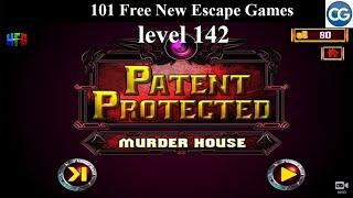 101 Free New Escape Games level 142- Patent Protected  MURDER HOUSE - Complete Game