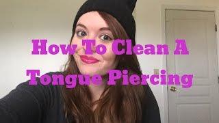 How To: Clean a Tongue Piercing! │ (Sea Salt Rinses and Alcohol-Free Mouthwash)