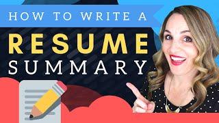 How To Write A Resume Summary - Sample Resume Template