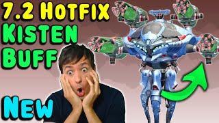 War Robots 7.2 HOTFIX! New Kisten Buff Nodens & Shield Nerf Gameplay WR