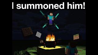 Fake summoning HEROBRINE videos be like…