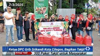 DPC Grib Jaya srikandi kota Cilegon Bagikan 300 Takjil