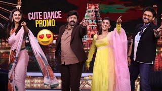 సంక్రాంతి హీరోలు Dance Promo  Unstoppable with NBK S4 | Balakrishna, Venkatesh | Meenakshi