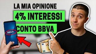 Il migliore conto corrente a zero spese 2024 è BBVA (rendita passiva del 4%)