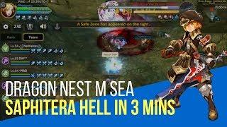 Dragon Nest Mobile - Saphitera Hell in 3 minutes (lvl 55)