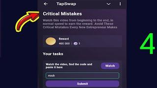 Critical Mistakes | Tapswap Code | Avoid These Critical Mistakes Every New Entrepreneur Makes