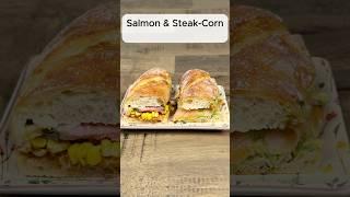 "Double Take: Salmon & Steak-Corn Sandwiches!"