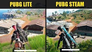 PUBG Lite vs PUBG STEAM (Graphics & FPS Comparison SANHOK)